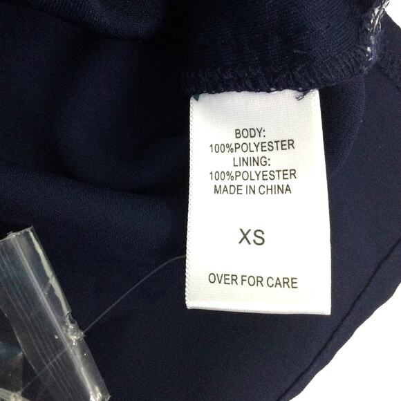 New York and Company Soho Jeans Striped Sequins Keyhole Back Short Sleeve Top XS - Picture 7 of 10